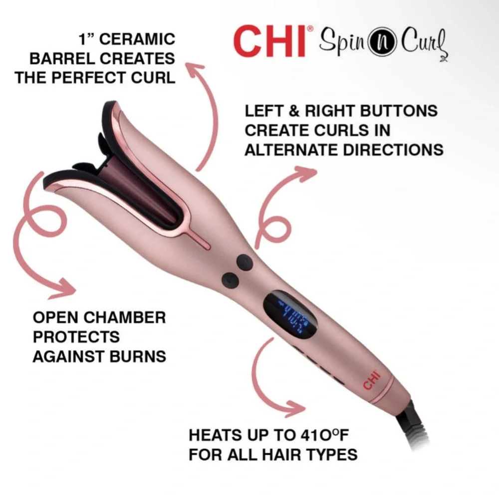 CHI Rose Gold Hair Curler - Picture 3 of 11